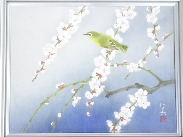 道具 ] - 道具 絵画 田村仁美筆 「早春」 肉筆額装 | ネットショップ圭